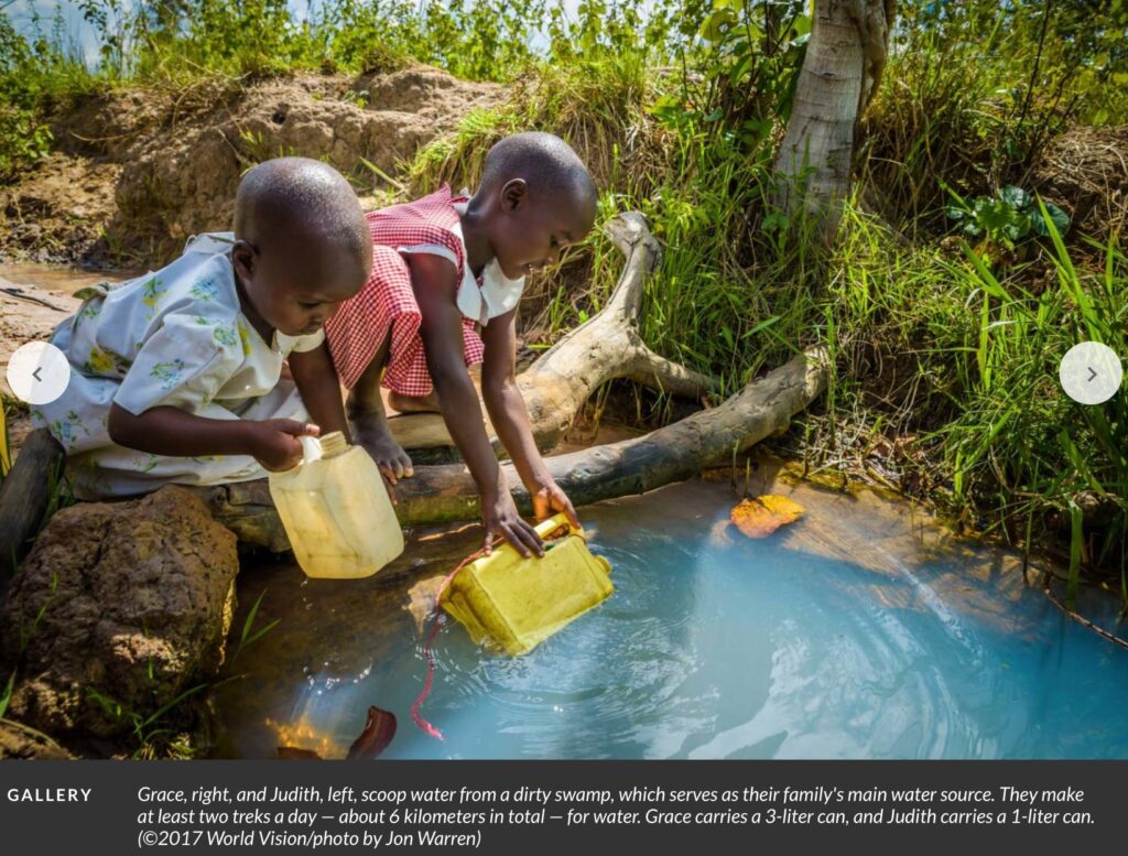 world vision water post